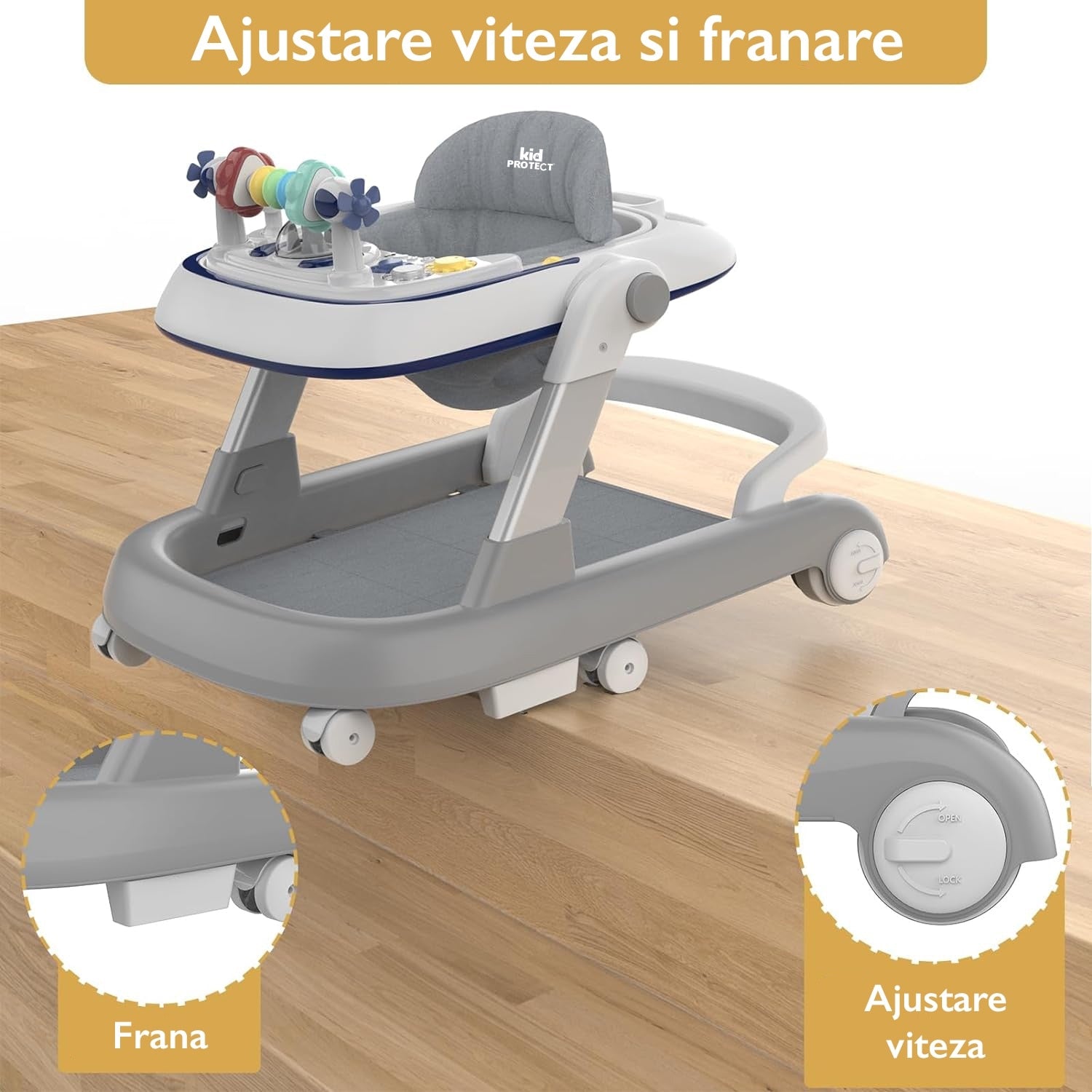 Premergator Copii 2 in 1 Reglabil 6 Trepte KidProtect Little Helper Premergator Copii 2 in 1 Reglabil 6 Trepte KidProtect Little Helper